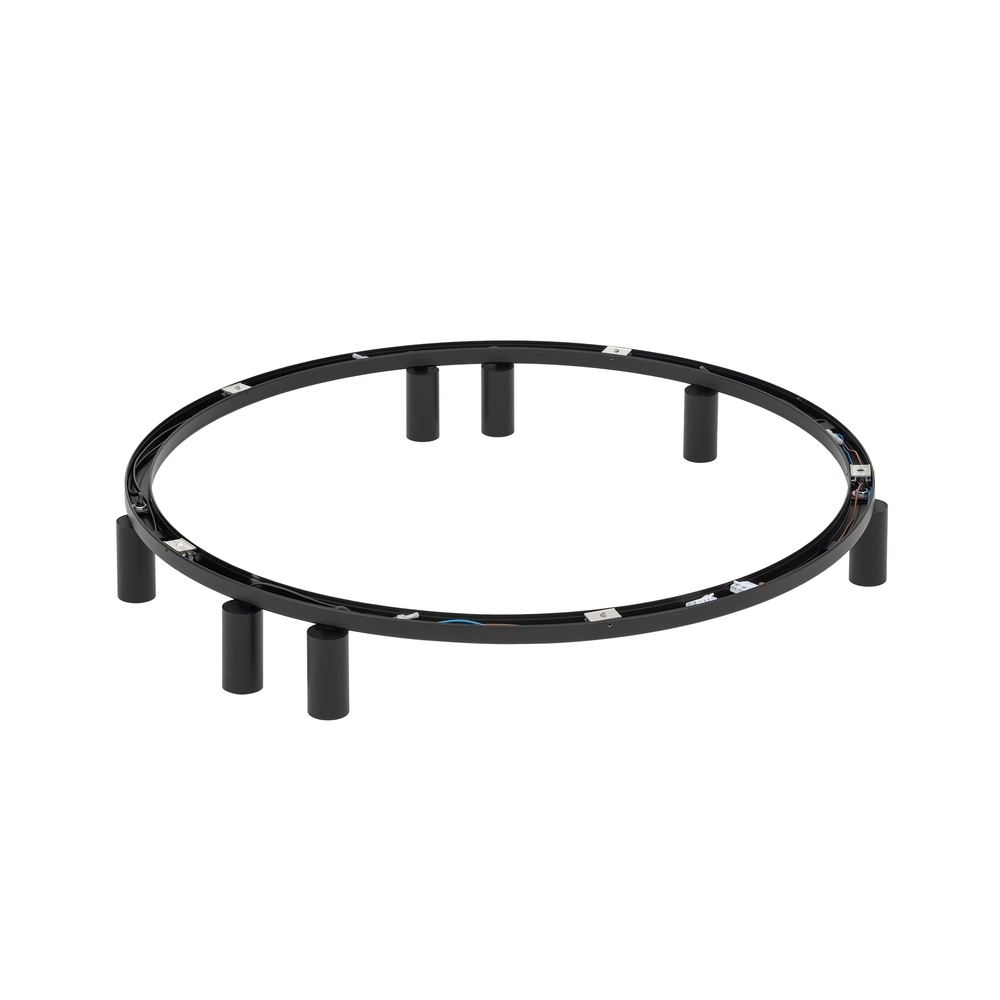 Cirkel opbouwspots Fourty 7x GU10 - zwart Lyora 5903139119443
