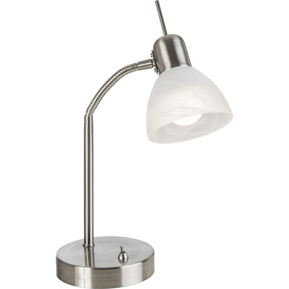 Klassieke bureaulamp Daytona nikkel