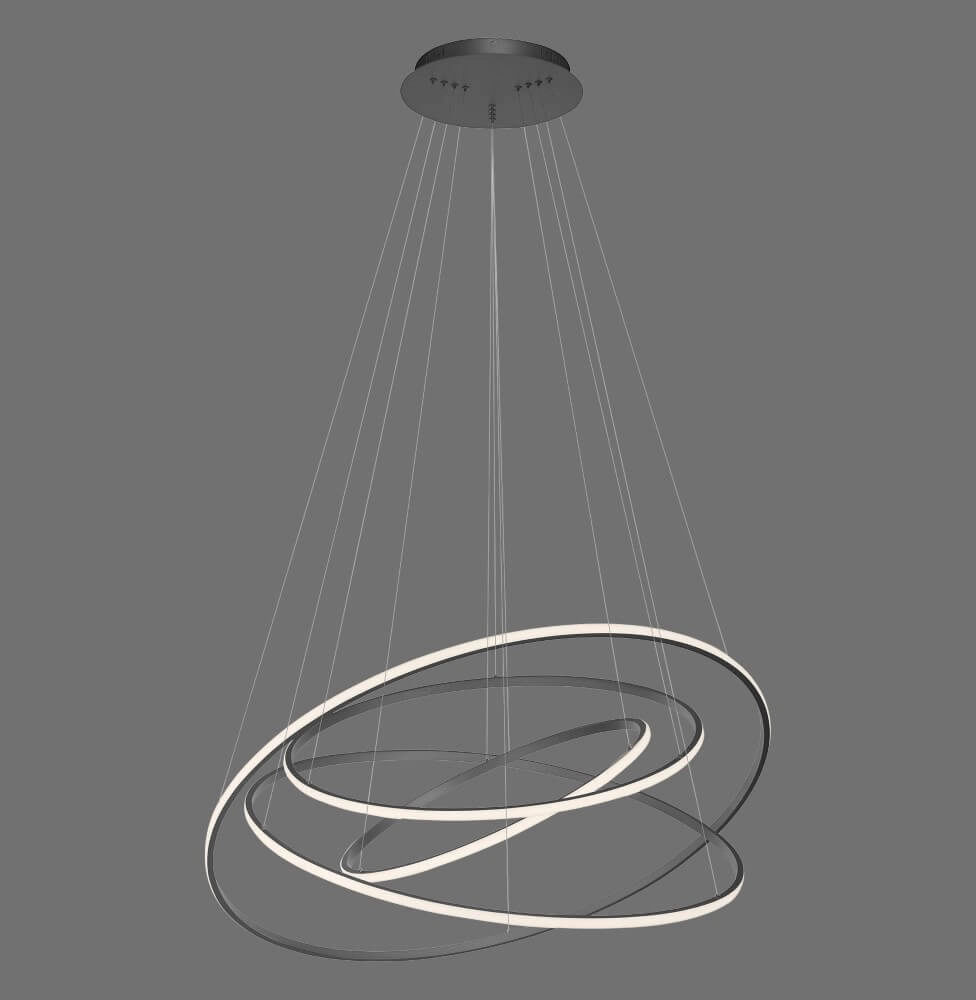 Moderne hanglamp Tessara antraciet Paul Neuhaus 4012248372654