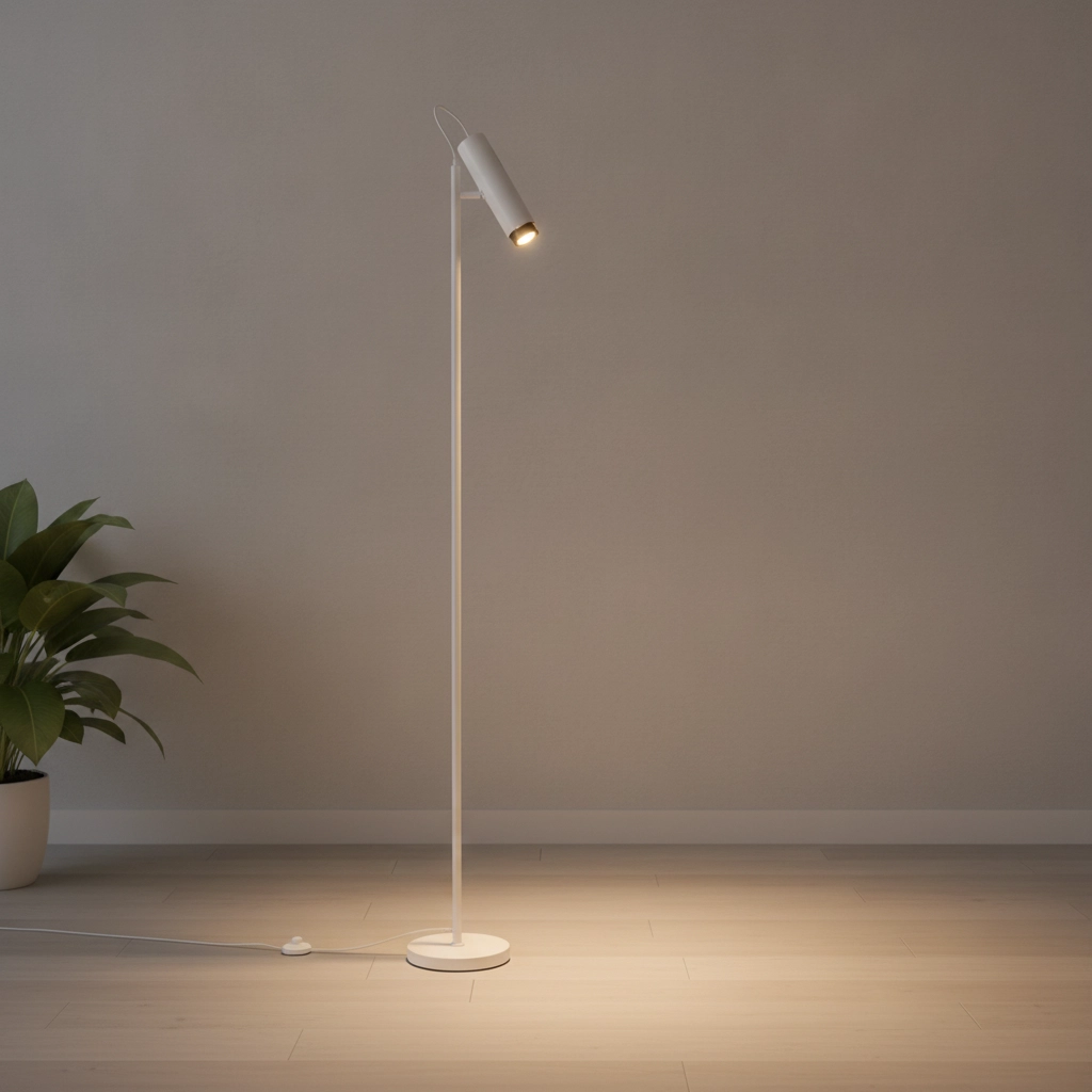 Leeslamp Nessi wit met zwart