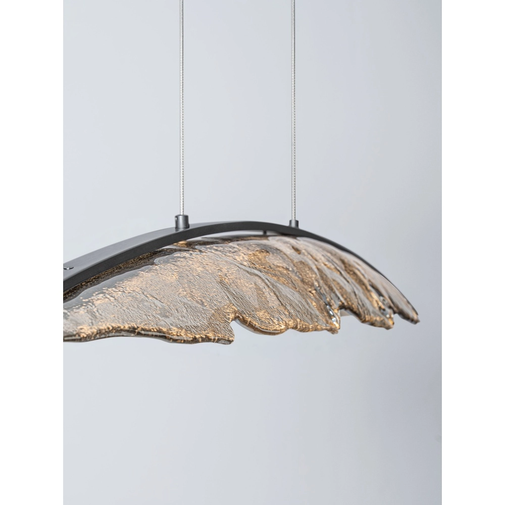 Design hanglamp Amado antraciet met mokka 131,5cm Lyora 5212063500280