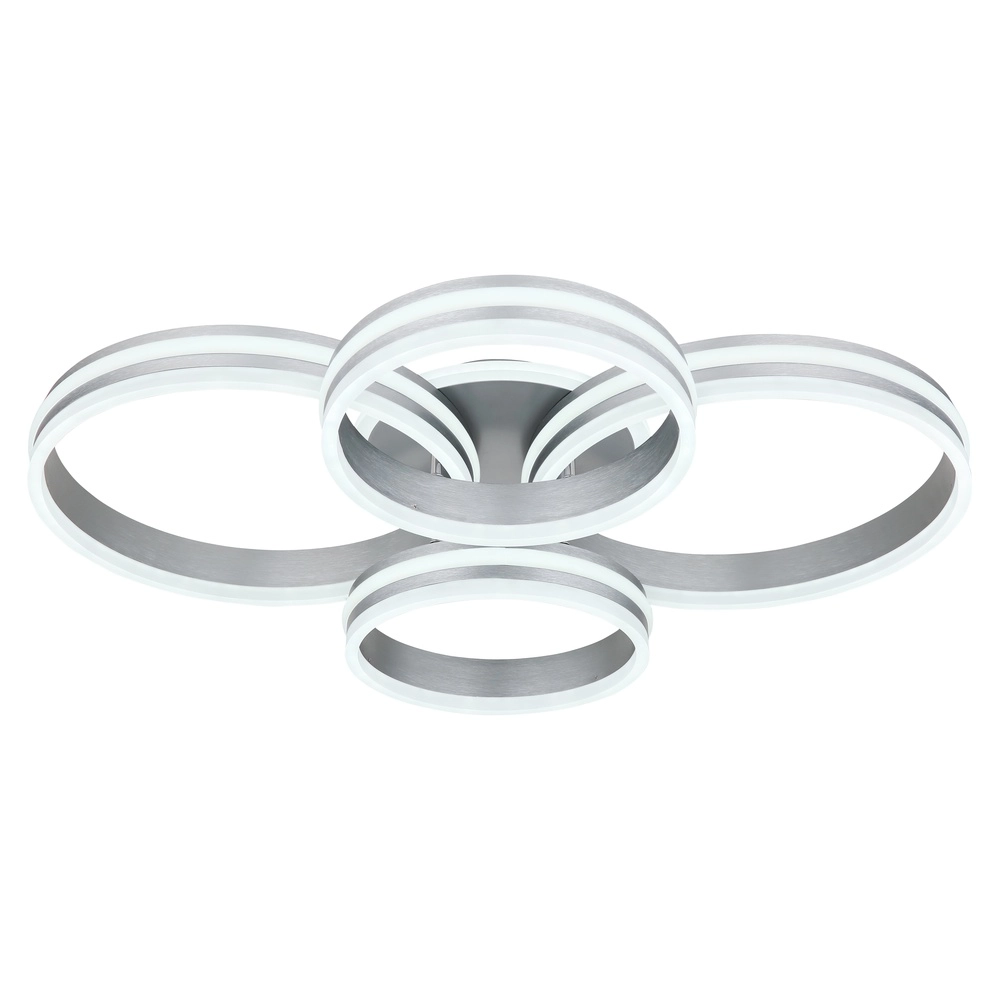 Plafondlamp Rubio grijs 4 ringen Globo 9007371419913
