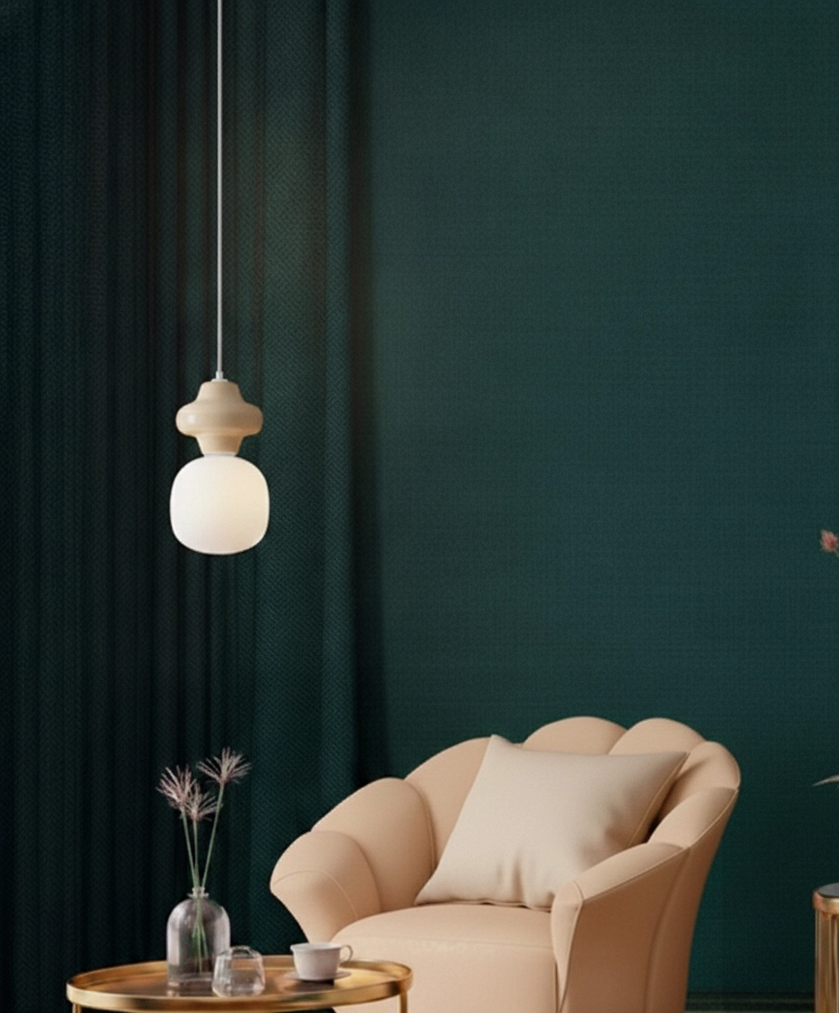 Hanglamp Clio S geel keramiek