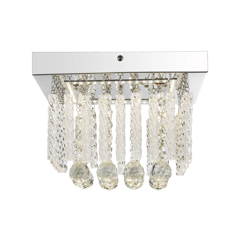 Plafondlamp Mathilda chroom Globo 9007371337347