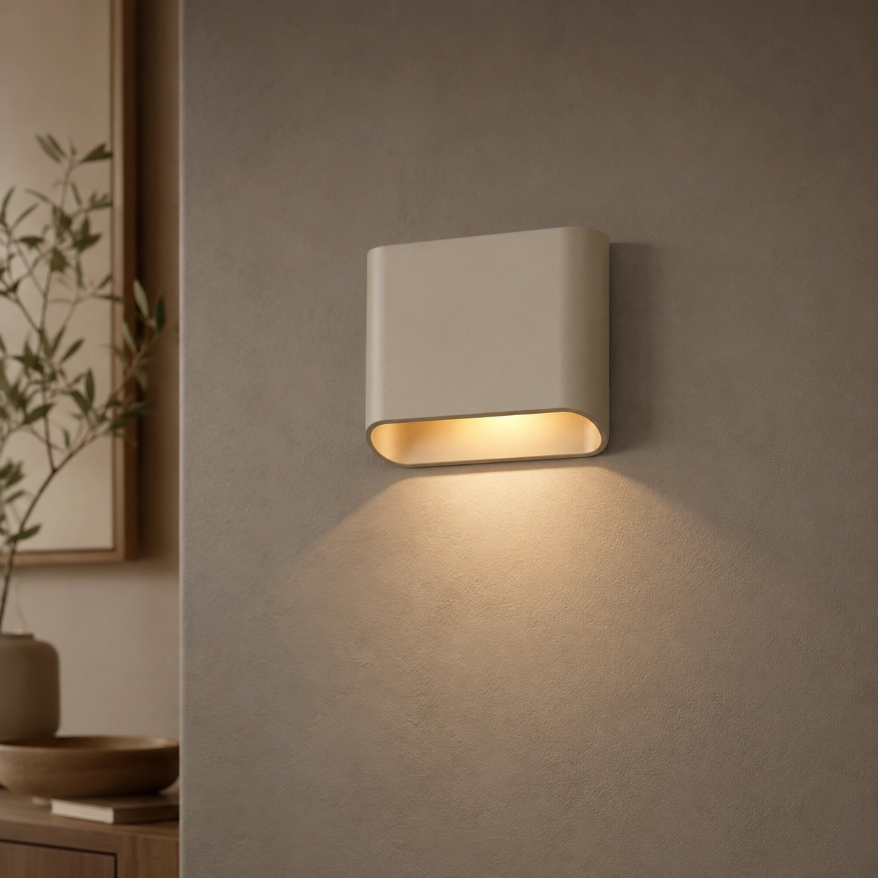 Wandlamp Diaz 1L Champagne
