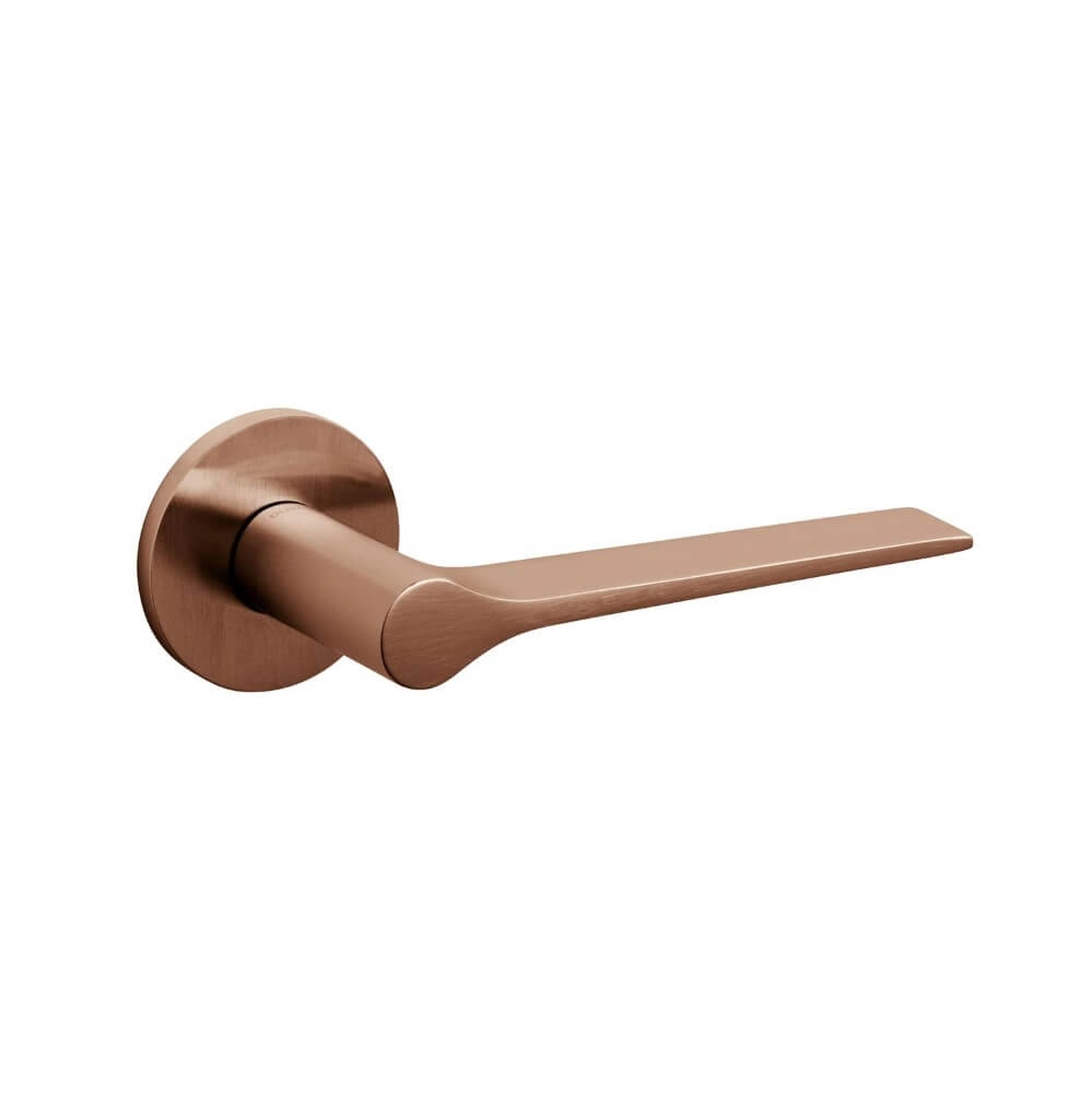 Design deurklink Lama L mat koper