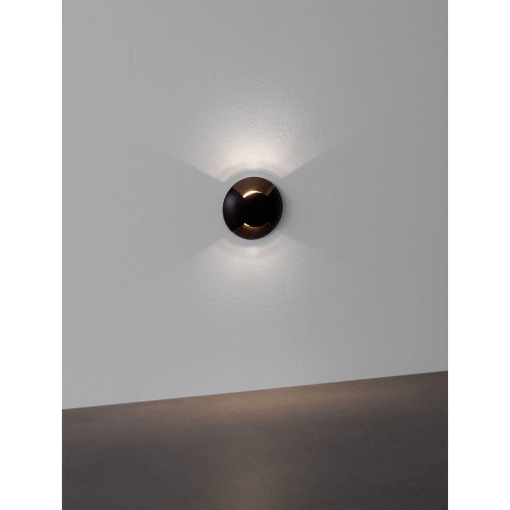 Inbouwlamp Eris zwart dubbel