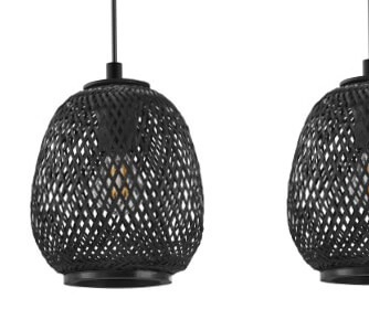 Hanglamp Dembleby 1 Zwart Eglo 9002759432669