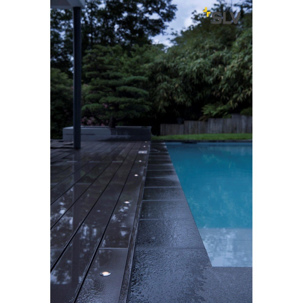 Led vlonderspot Power Trail-Lite 1w - 3000K - 4,2cm metaalgrijs SLV 4024163112093