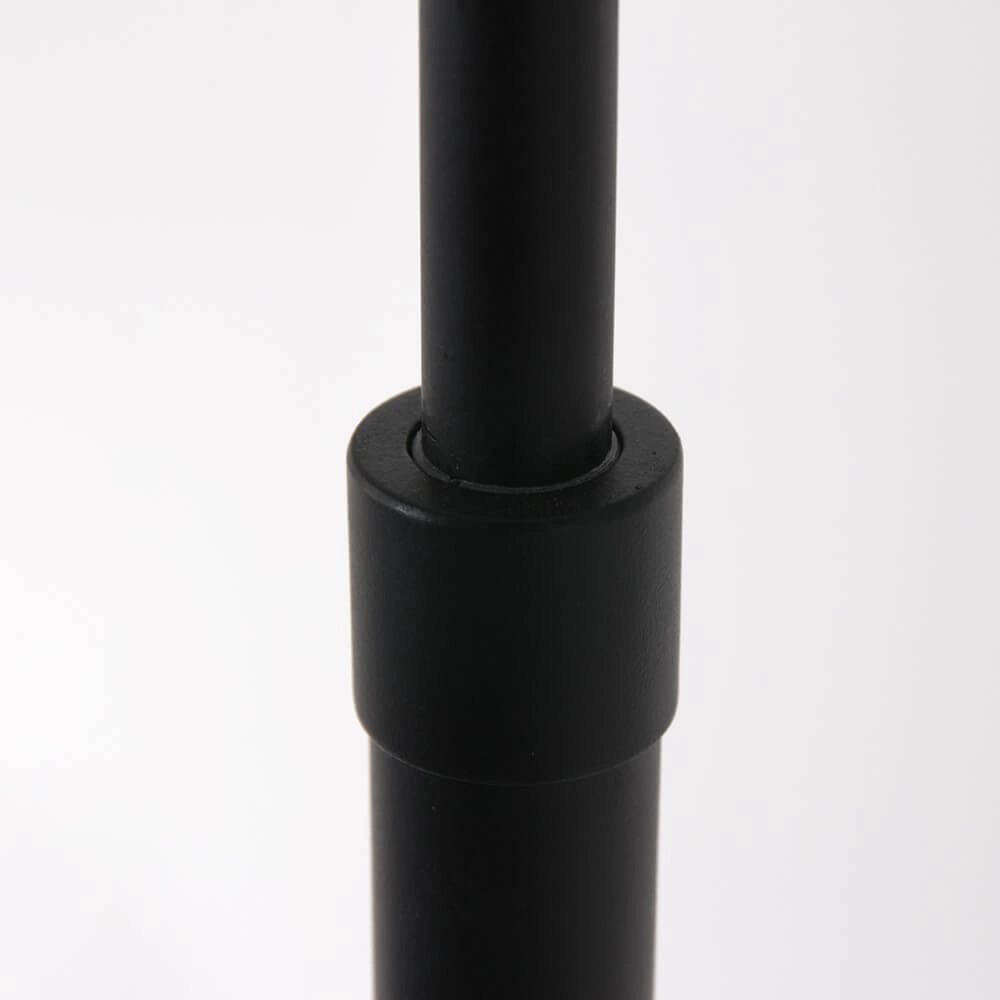Zwarte vloerlamp Prestige Chic met blauwe kap Steinhauer 8712746147278