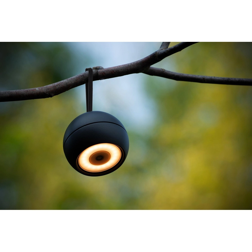 Oplaadbare wandlamp Lunex zwart magnetisch Lucide 5411212272409