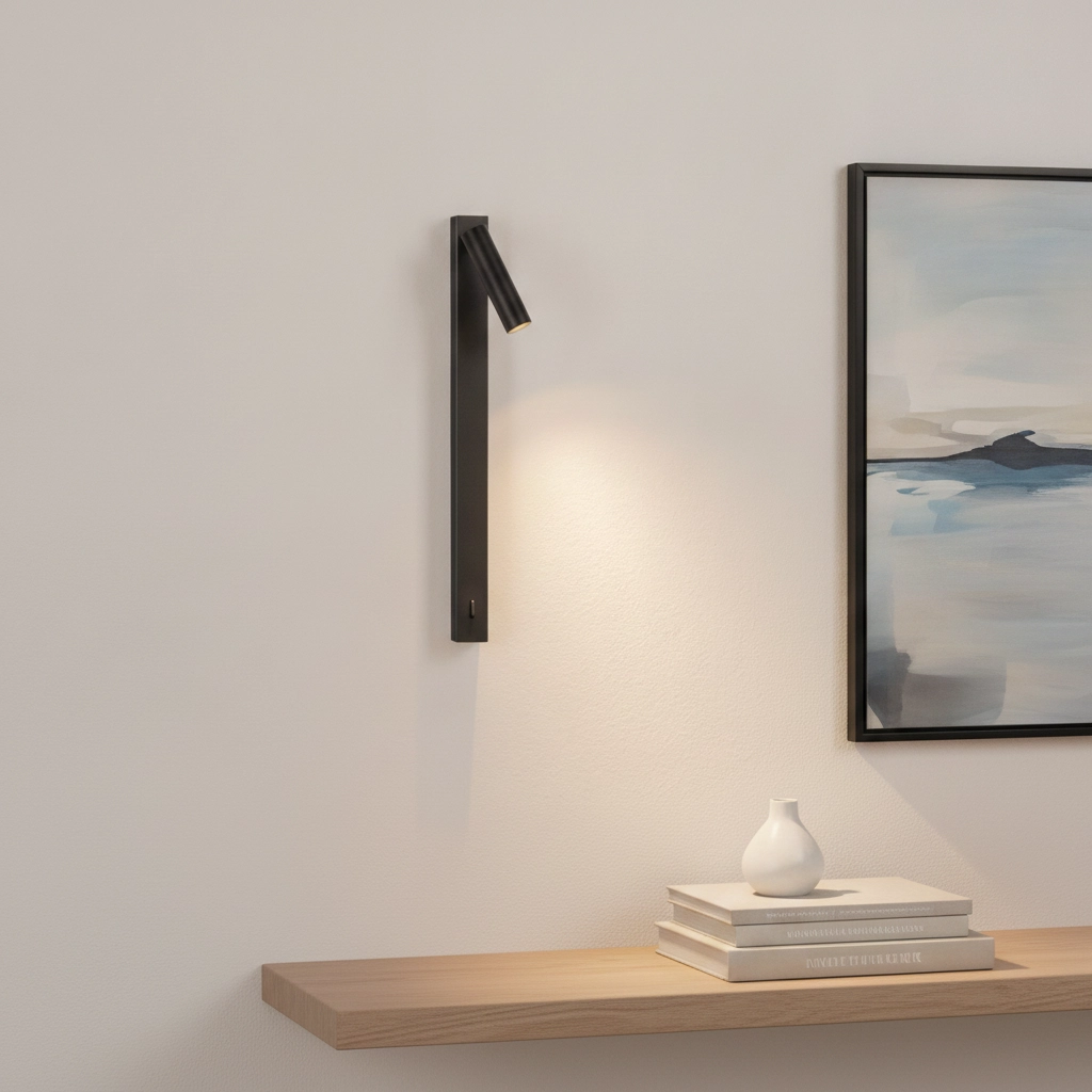 Bedlampje Tondo zwart