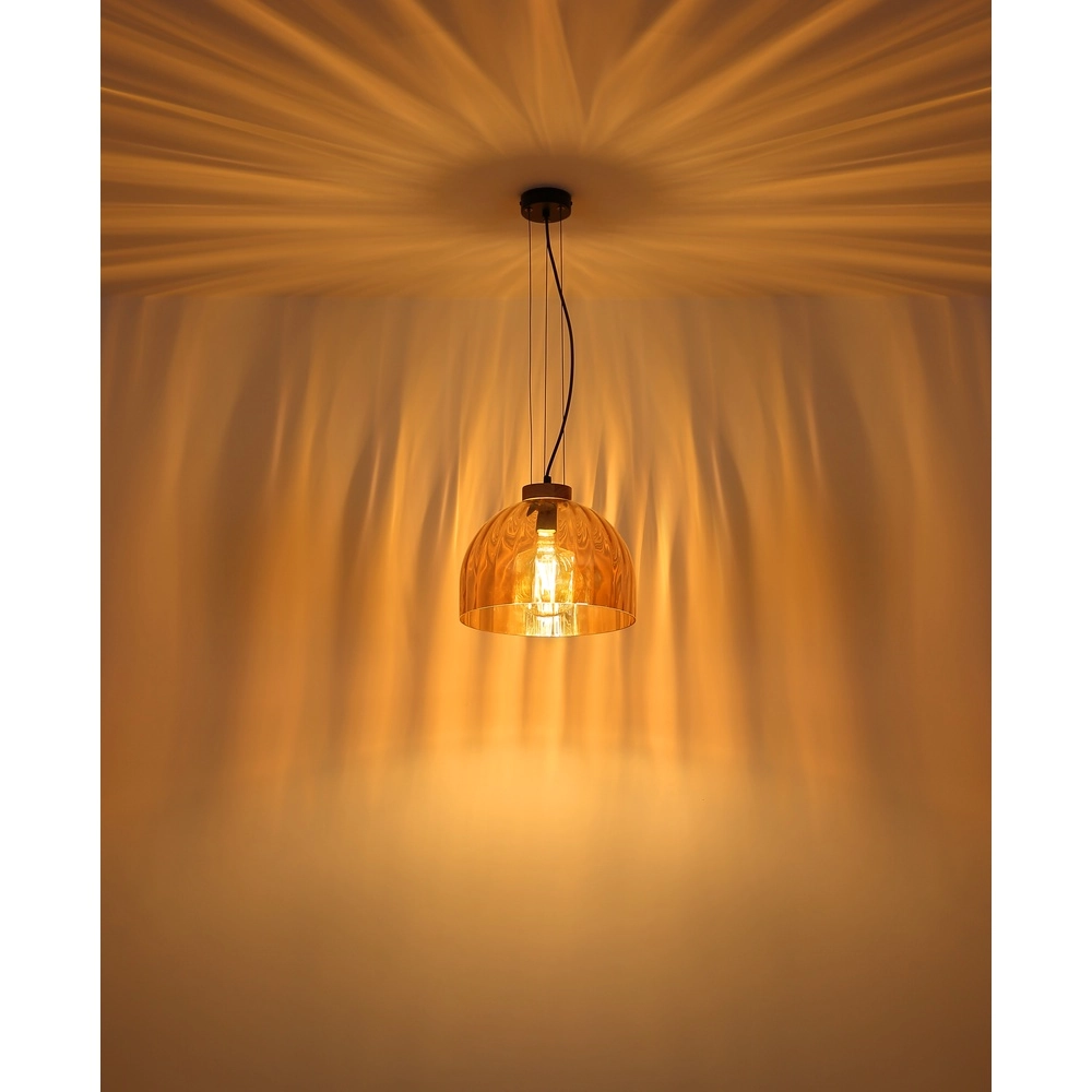 Hanglamp Swanson zwart Ø 30cm Globo 9007371592647