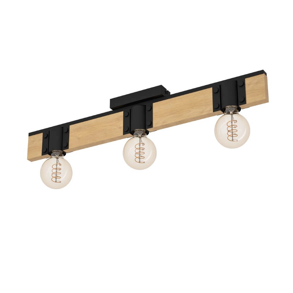 Houten plafondlamp Bailrigg