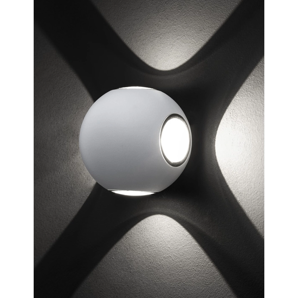 Unieke wandlamp Como 4-lichts wit