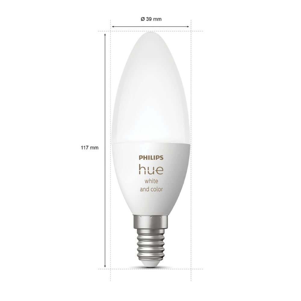 Hue - E14 - 5W - White and Color set van 2 Philips 8719514356719