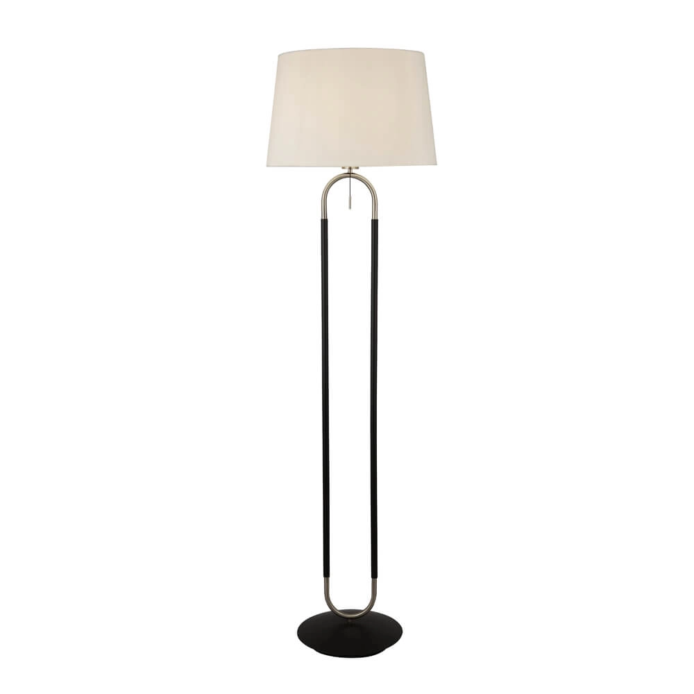 Vloerlamp Jazz 161cm zwart met creme