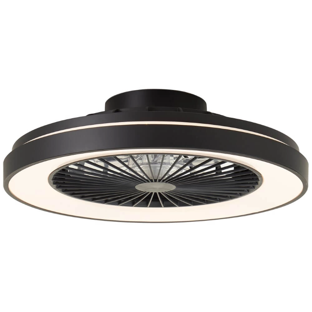 Zwarte plafondventilator Mazzaro met RGB lamp - 48cm Brilliant 4004353428449