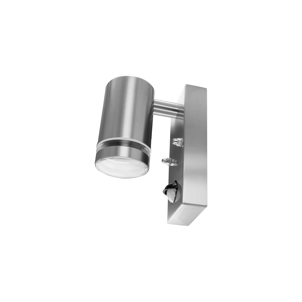Wandspot met sensor Opden RVS - 1x GU10 Lyora 5055788285632