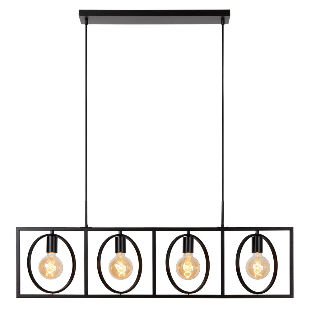 Unieke hanglamp Suus zwart 4-lichts Lucide 5411212010872