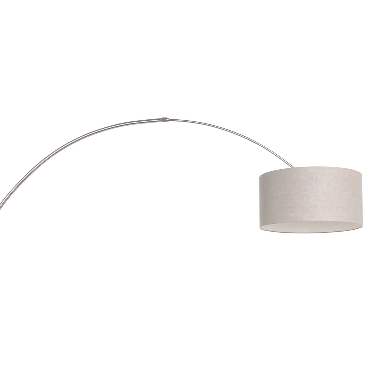 Wand Booglamp Sparkled RVS met kap taupe Steinhauer 8712746146134