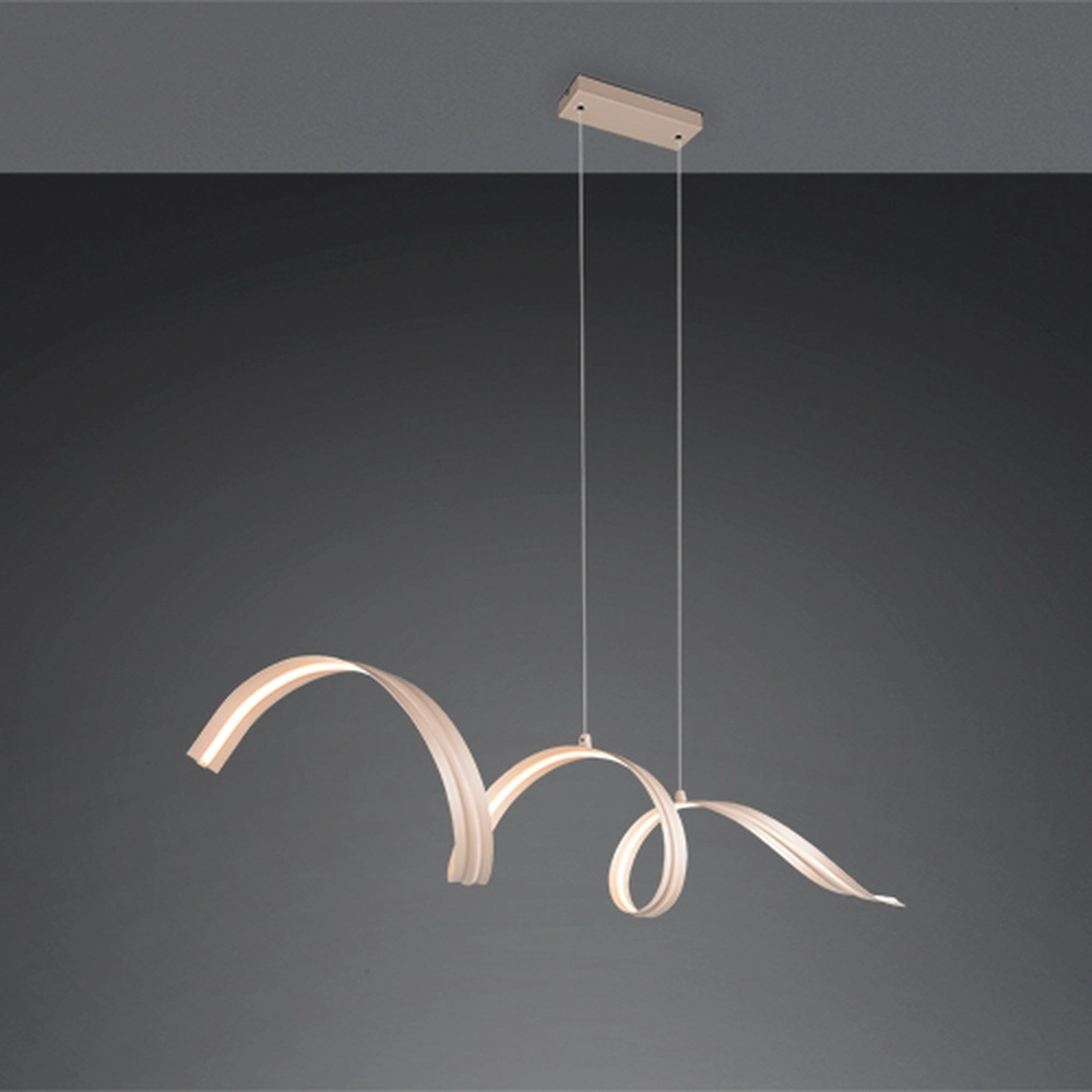 Moderne hanglamp Tivor zand bruin Trio 4017807706314