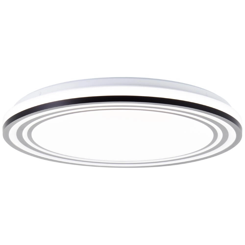 Zwart witte plafondlamp Kobana Ø 49cm