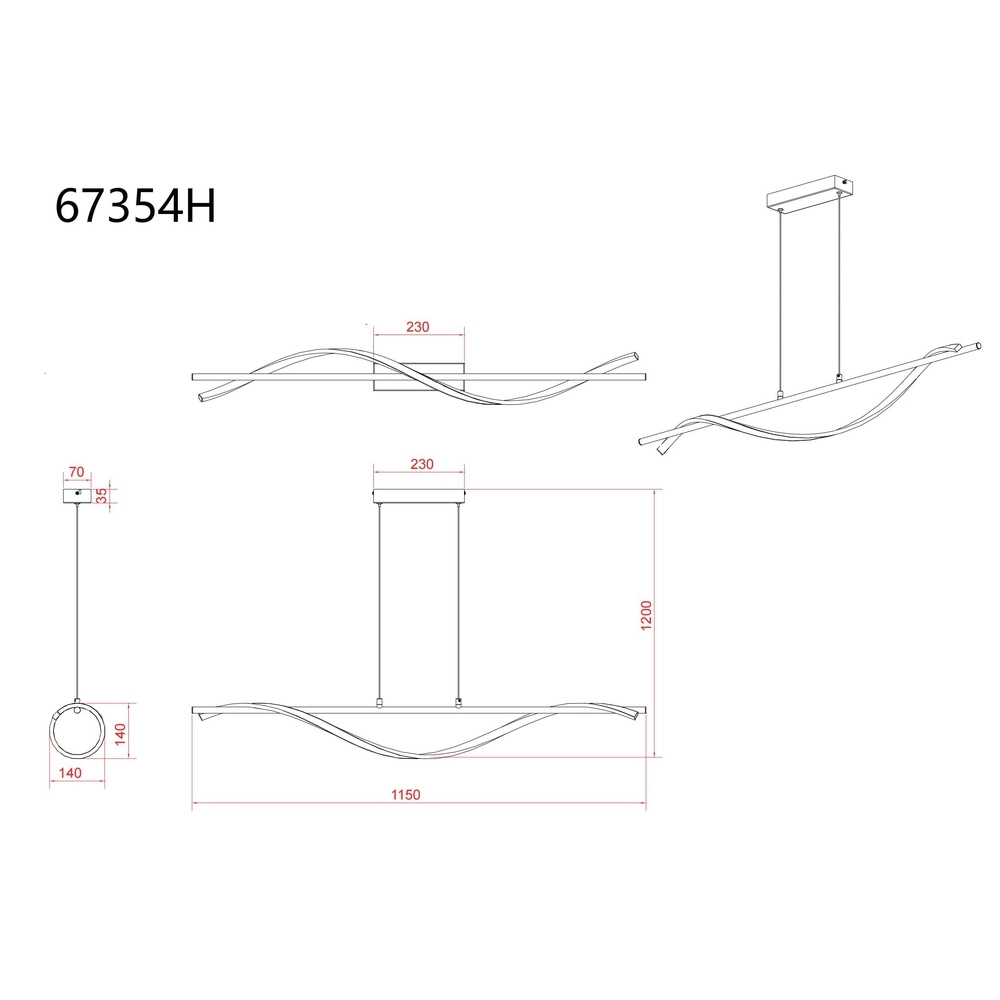 Design hanglamp Watkins zwart Globo 9007371533749