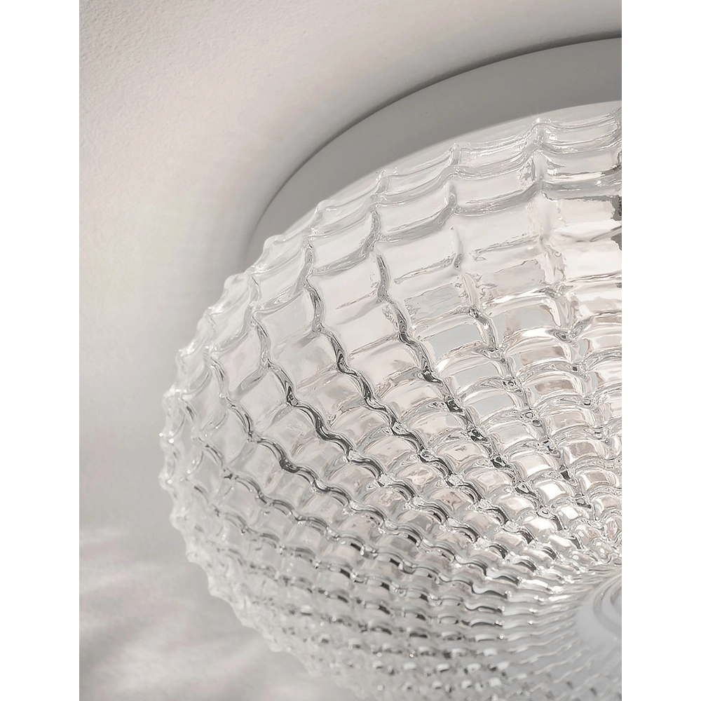 Plafondlamp Clam helder glas Lyora 5212017419453