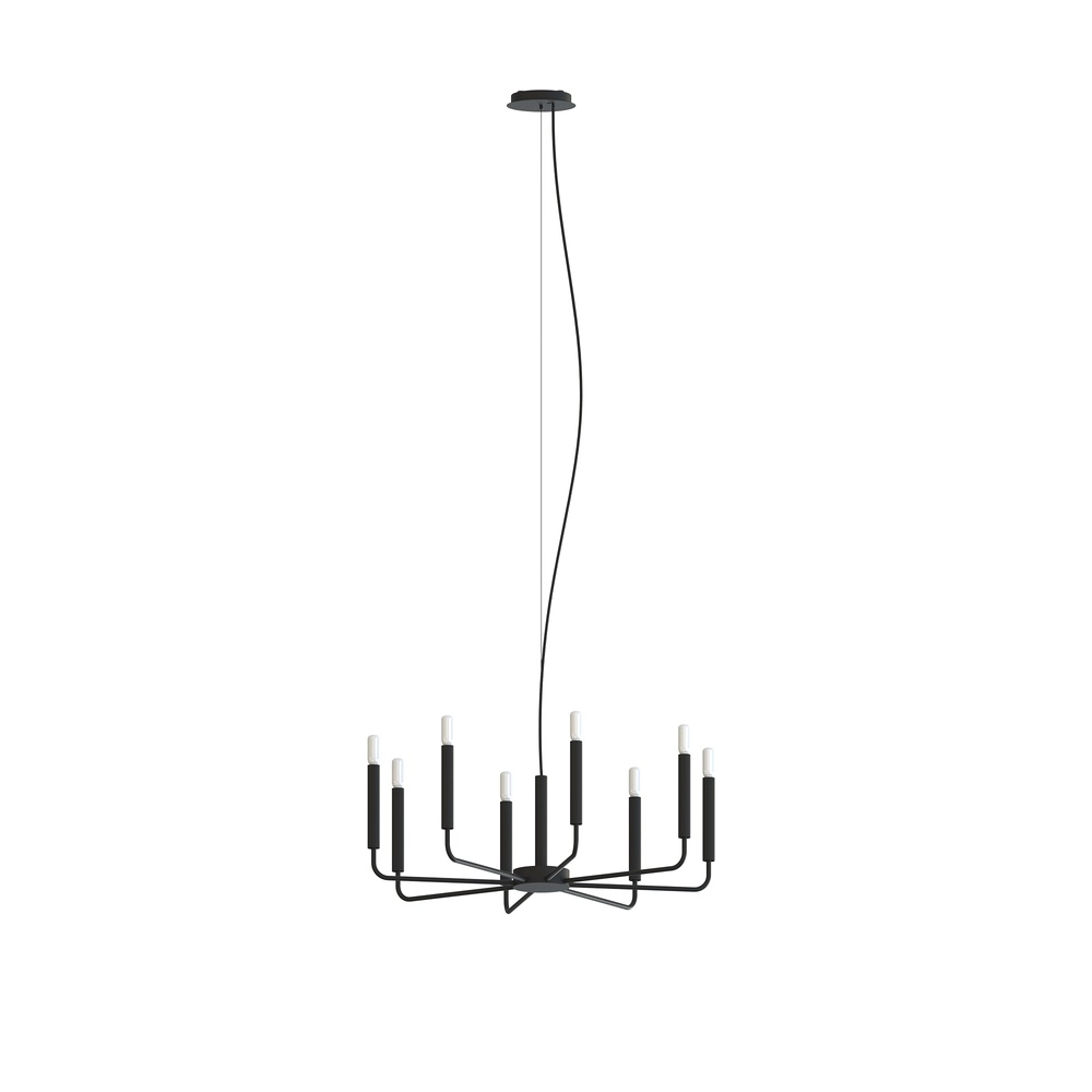 Moderne kroonluchter Orto zwart Ø 73cm
