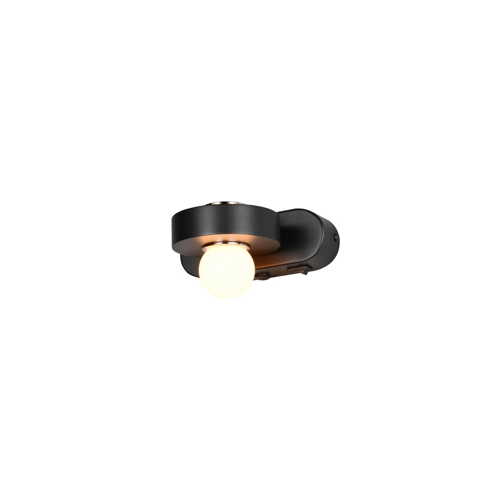 Wandlamp Arpino zwart 15cm Trio 4017807683639