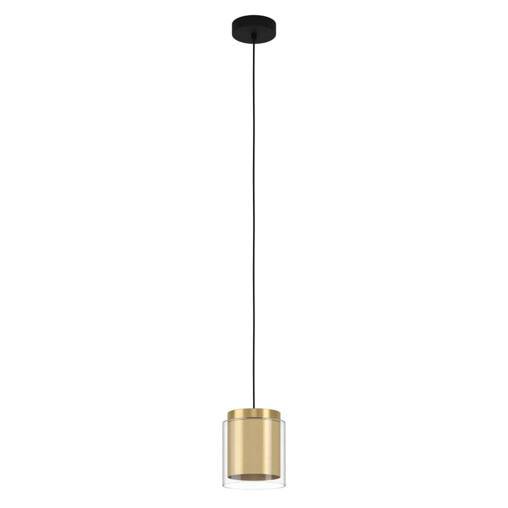 Glazen hanglamp Lagunitas met goud