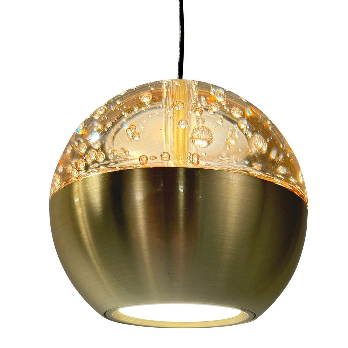 Ovale hanglamp Belluno 8-lichts led - messing Steinhauer 8712746183993