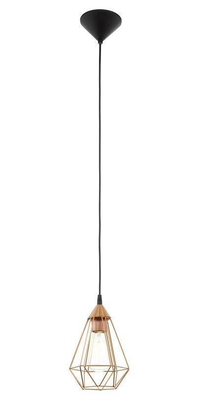 Hanglamp Tarbes 17cm koper Eglo 9002759941932
