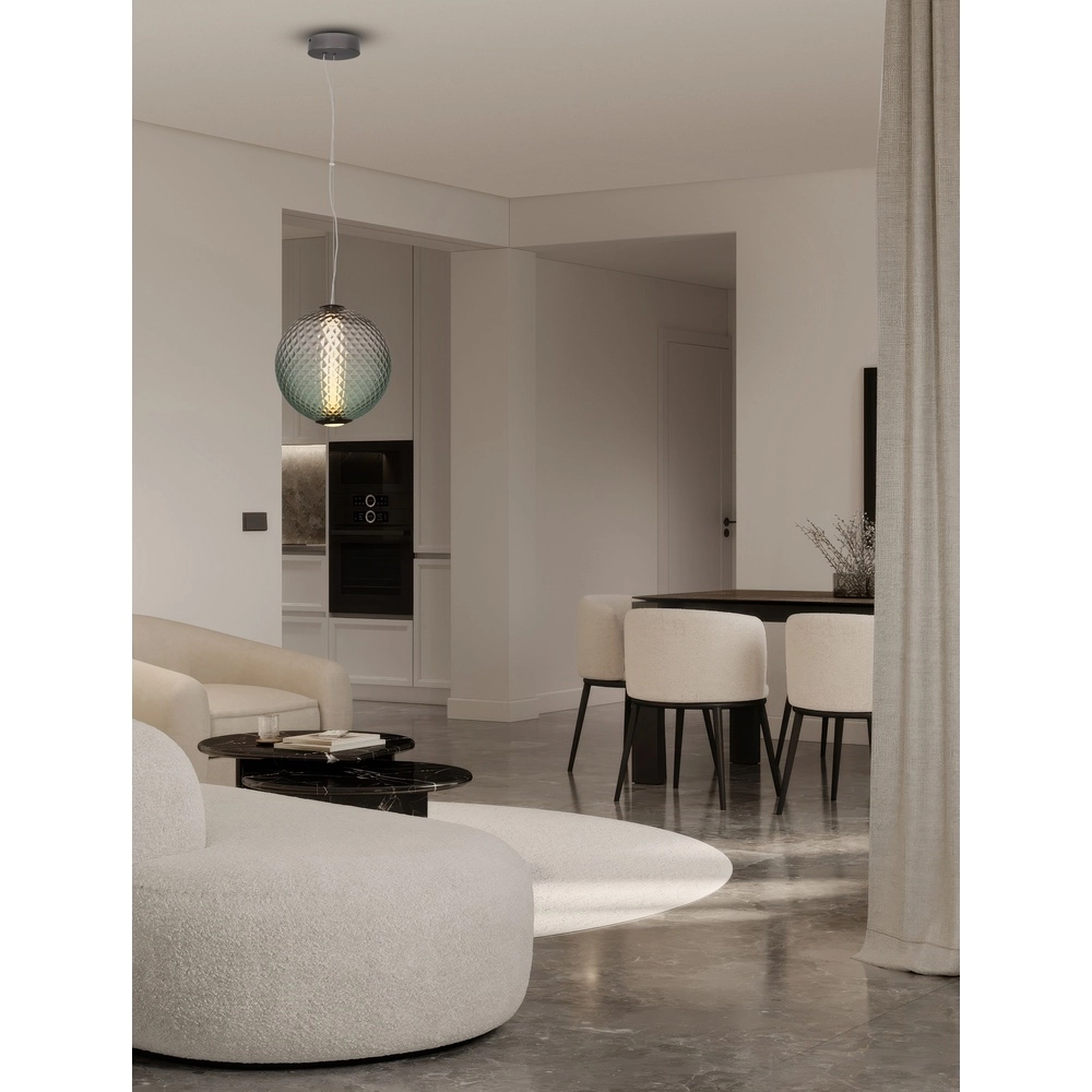 Hanglamp Aora bol groen glas Lyora 5212017483829