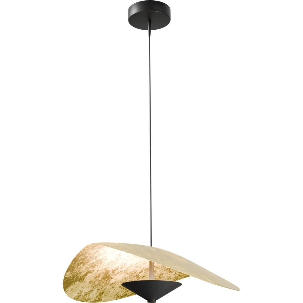 Ø 45cm led hanglamp Lente bladgoud
