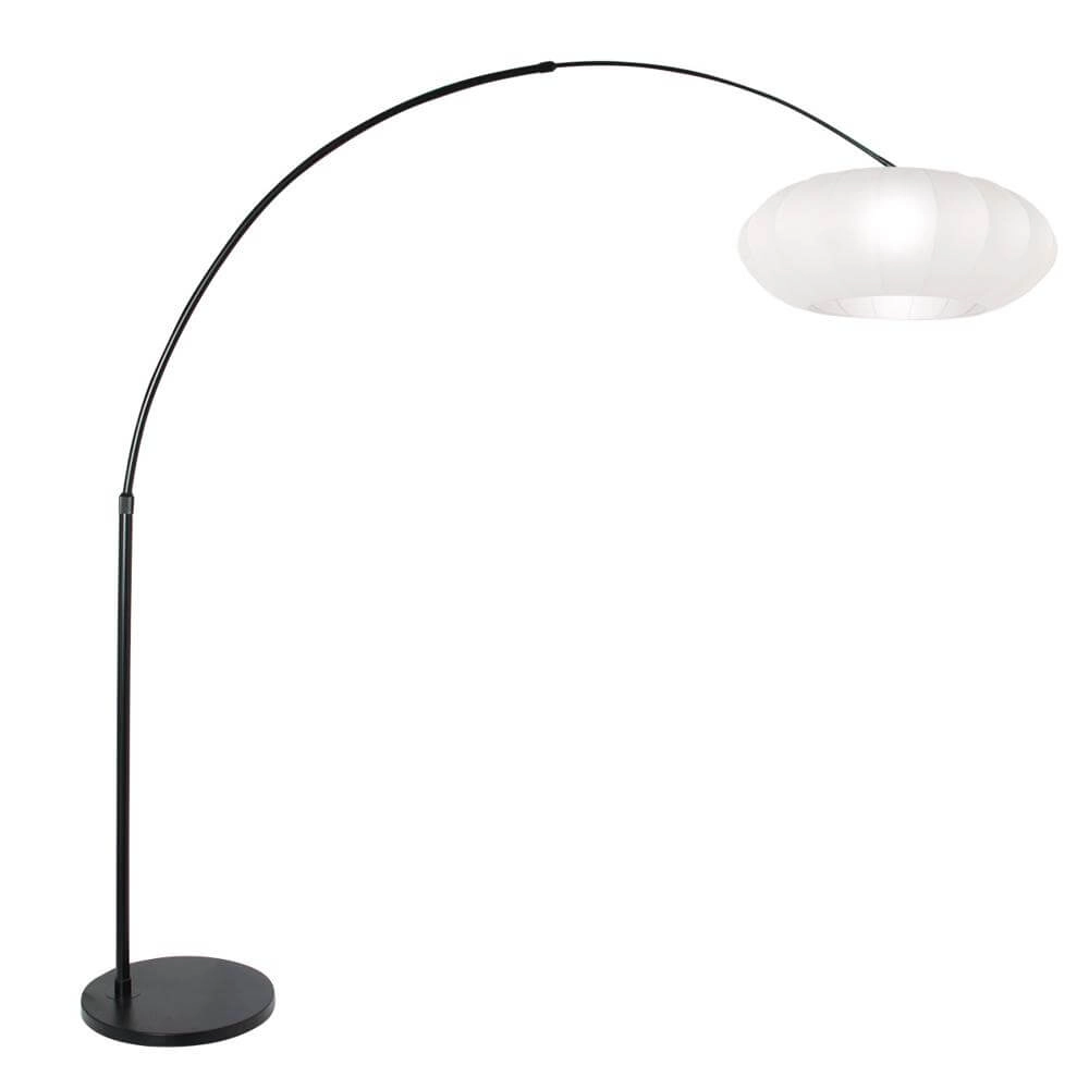 Booglamp Sparkled Light zwart met witte kap Steinhauer 8712746173123