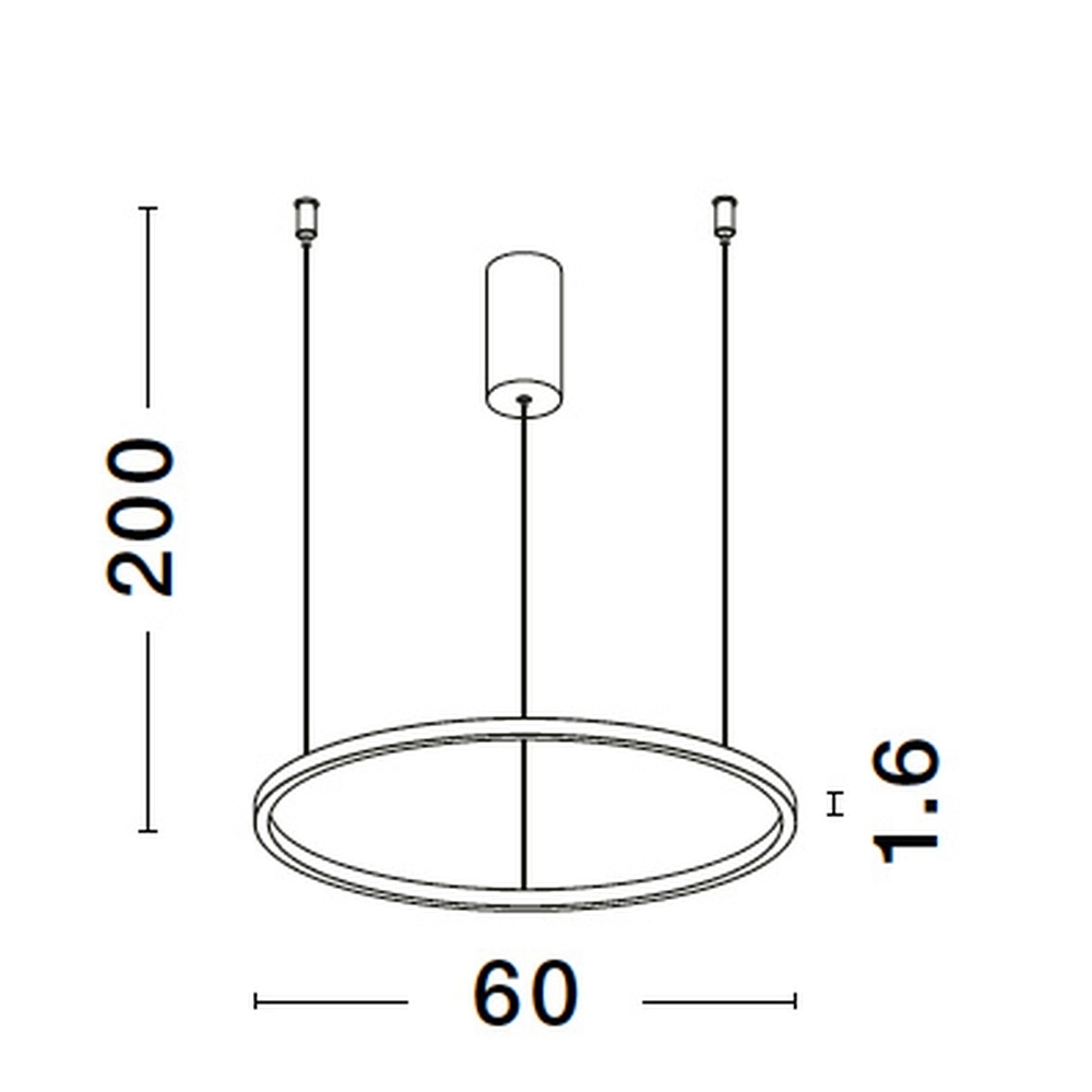 Ronde hanglamp Tarquin goud Ø 60cm Lyora 5212017438270