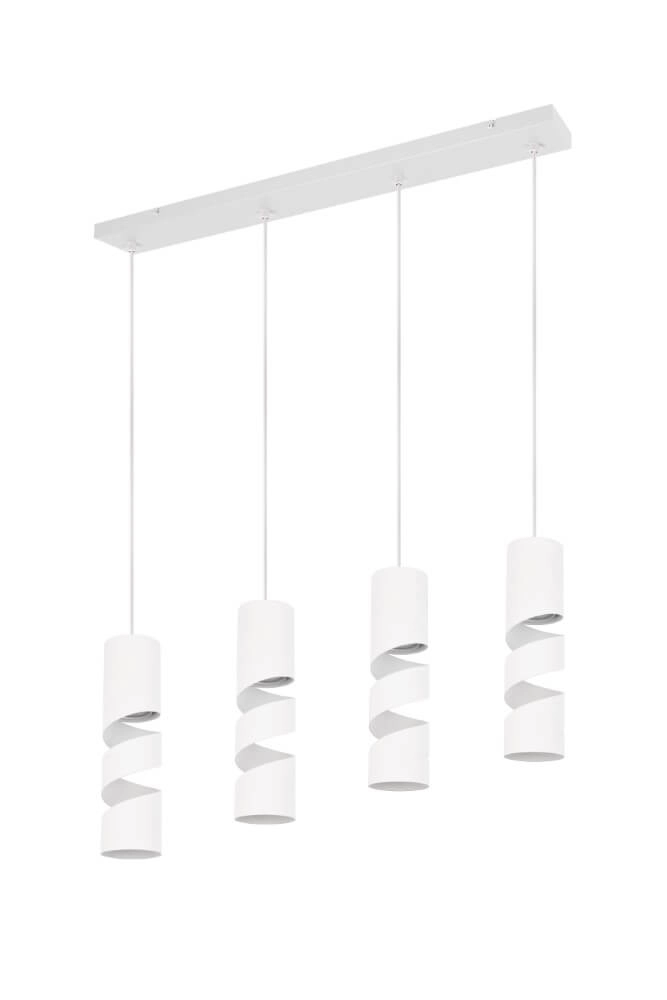 4-lichts koker hanglamp Stream wit Trio 4017807613988