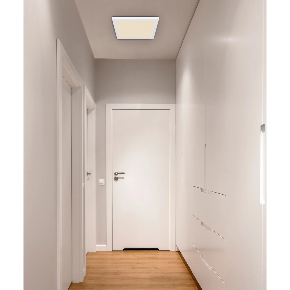 Design plafonniere Lasse vierkant wit 29,1cm Globo 9007371439904