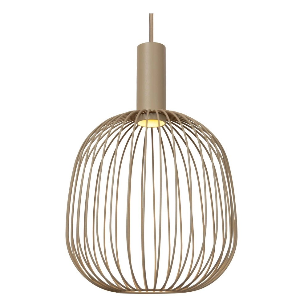 3-lichts hanglamp Esterel zand bruin mini GU10 rond Lucide 5411212212344