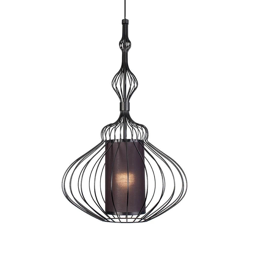 Handlamp met stof Abi Ø 41cm