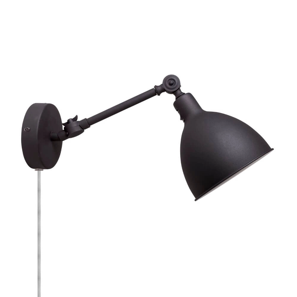 Wandlamp Bazar mat zwart 49cm