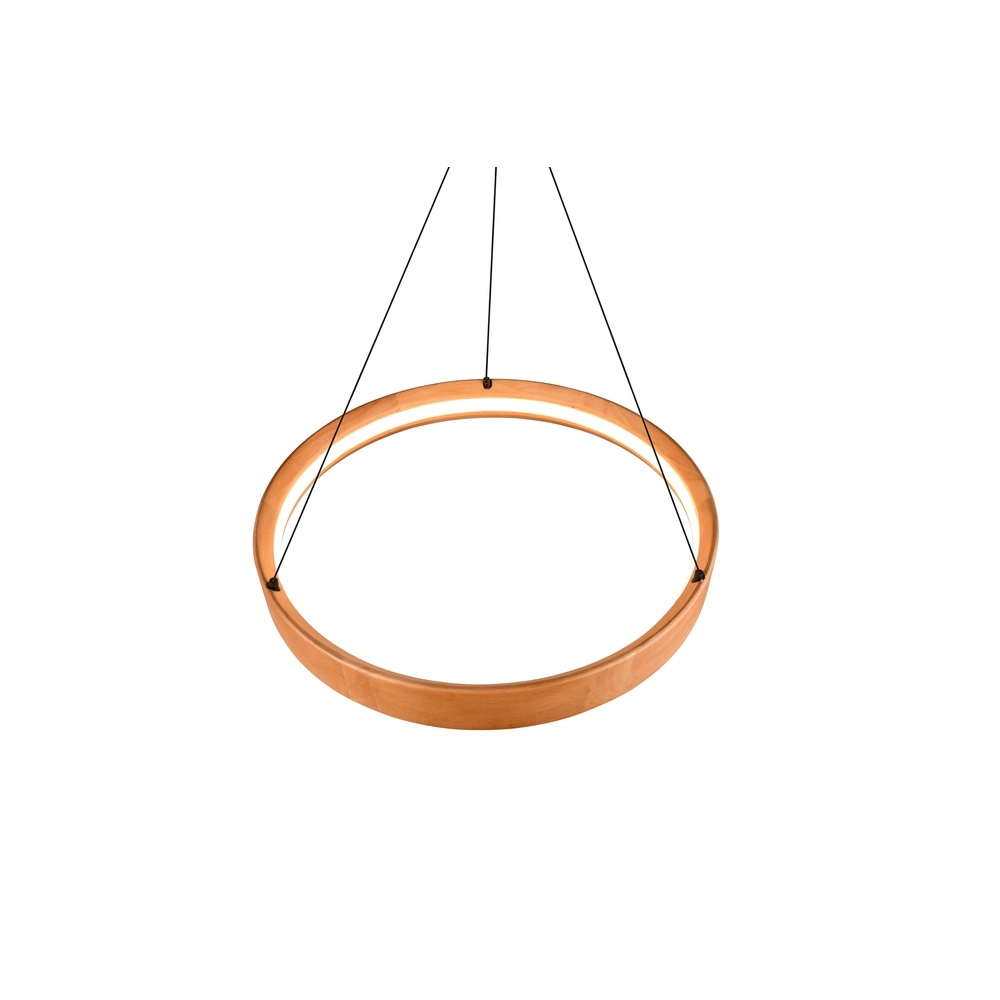Design hanglamp Lynwood hout Ø 50cm Trio 4017807662269