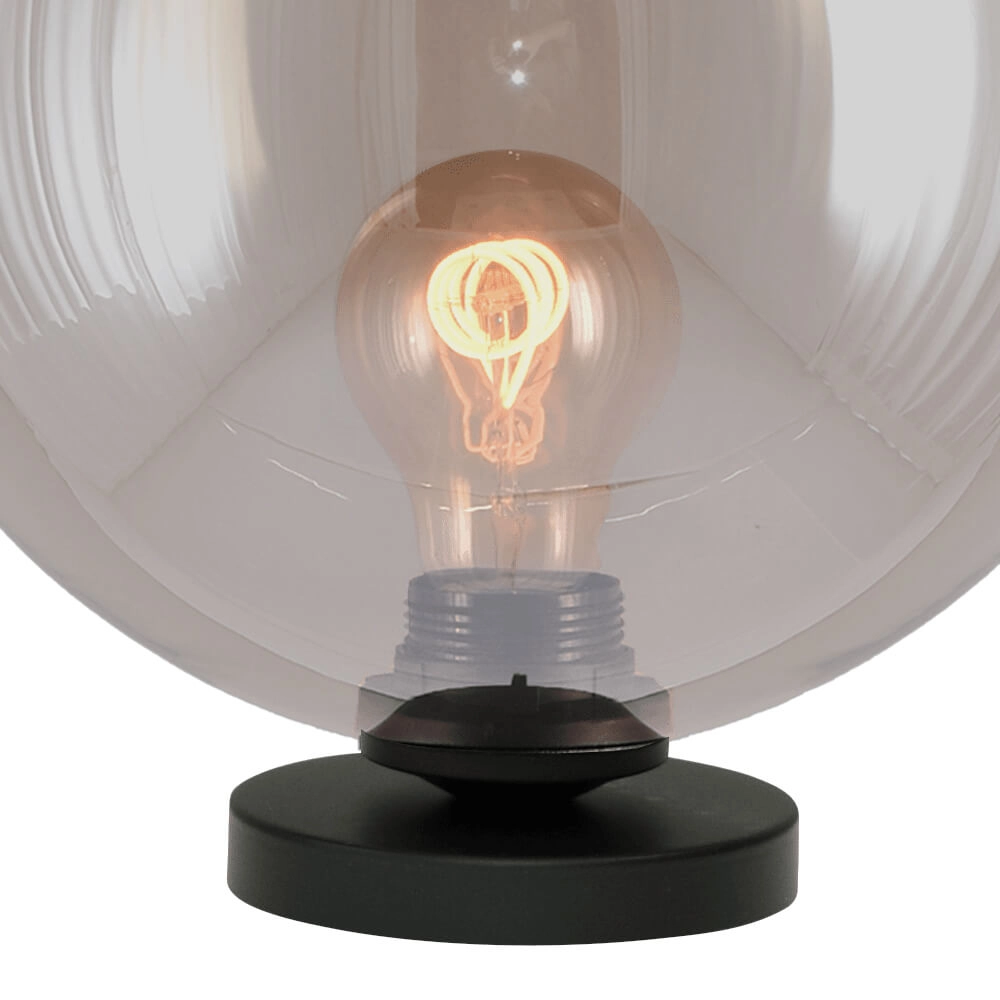 Tafellamp Bella 2 met Ø 25cm goud glas Masterlight 8718121340784
