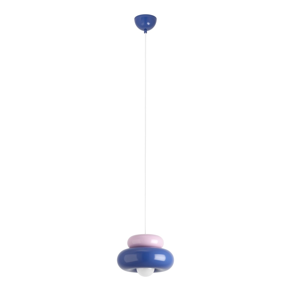 Design hanglamp Torchiarolo roze met blauw Eglo 9008606405435