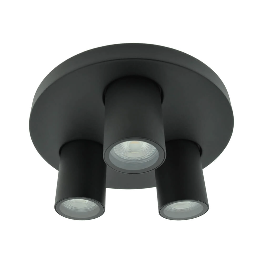 Zwarte badkamerspot Seller - IP44 3-lichts Lyora 5053423187761