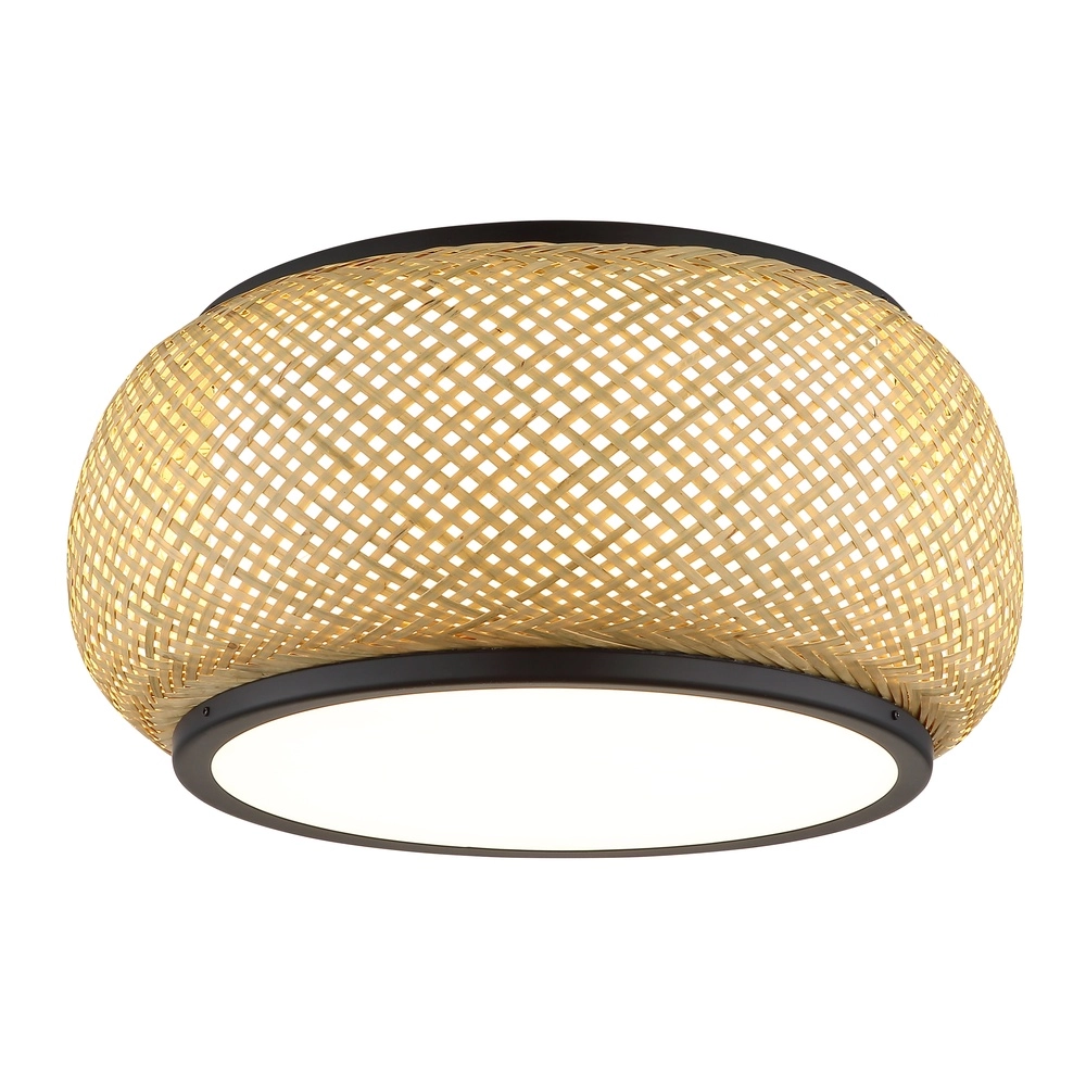 Plafondlamp Bambora met bamboe Ø 38cm