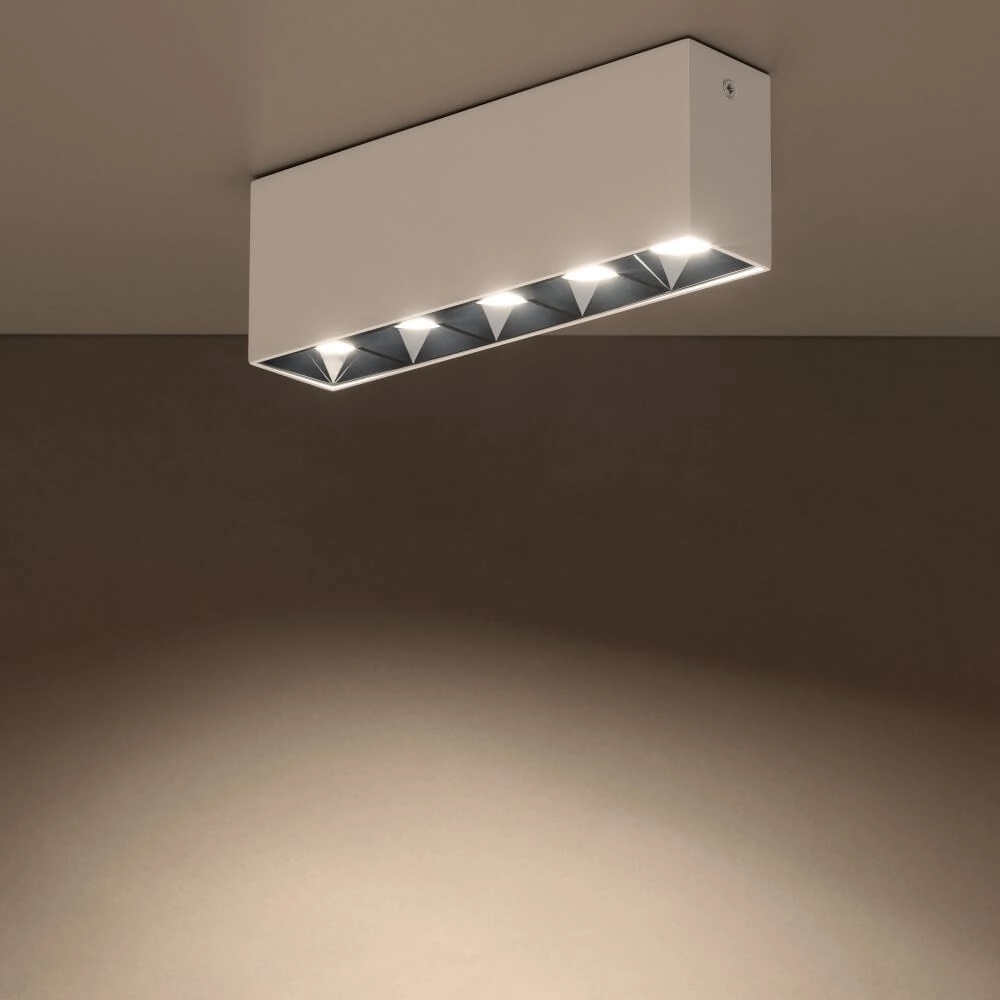 Witte opbouwspot Midi Led 5x1 leds - 3000K Lyora 5903139100489