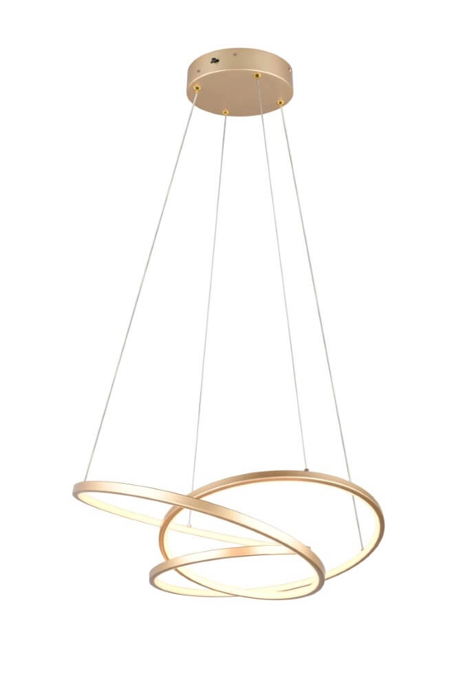 Vide hanglamp Darvin goud - 62cm